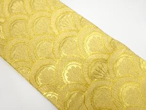 アンティーク　花青海波模様織出し袋帯（着用可）